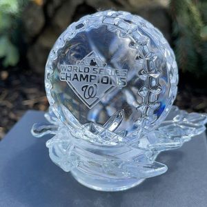 Washington nationals Waterford crystalWorld Series championship ball
